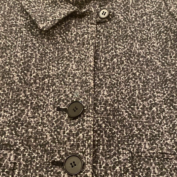 THEORY RARIAS TWEEDY Dotted Cotton Short Sleeve Jacket Blazer Size 2 - Picture 13 of 13